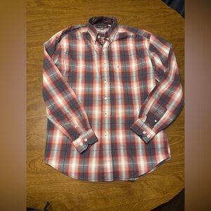 Stetson Red and White Plaid Casual Shirt